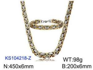 SS Jewelry Set(Most Men) - KS104218-Z