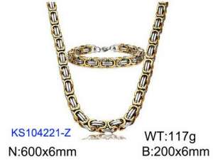 SS Jewelry Set(Most Men) - KS104221-Z