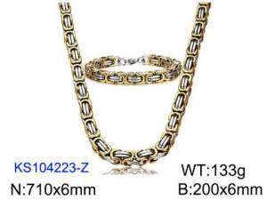 SS Jewelry Set(Most Men) - KS104223-Z