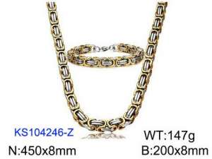 SS Jewelry Set(Most Men) - KS104246-Z