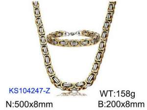 SS Jewelry Set(Most Men) - KS104247-Z