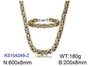 SS Jewelry Set(Most Men) - KS104249-Z