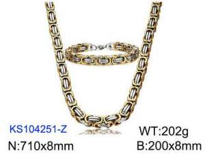 SS Jewelry Set(Most Men) - KS104251-Z