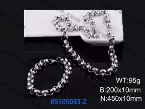 SS Jewelry Set(Most Men) - KS105033-Z