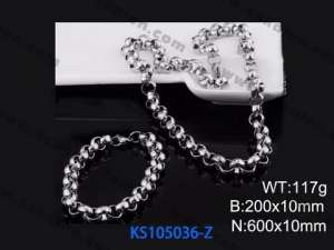 SS Jewelry Set(Most Men) - KS105036-Z