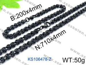 SS Jewelry Set(Most Men) - KS106478-Z