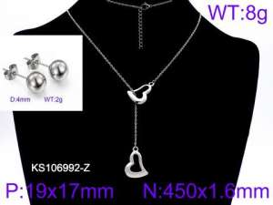 SS Jewelry Set(Most Women) - KS106992-Z