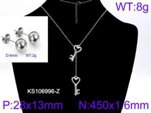 SS Jewelry Set(Most Women) - KS106996-Z