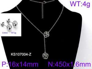 SS Jewelry Set(Most Women) - KS107004-Z