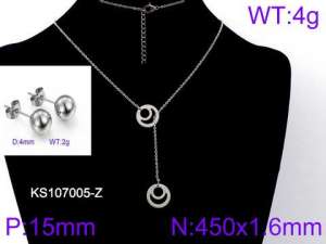 SS Jewelry Set(Most Women) - KS107005-Z