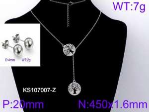 SS Jewelry Set(Most Women) - KS107007-Z