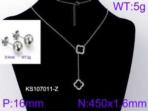 SS Jewelry Set(Most Women) - KS107011-Z