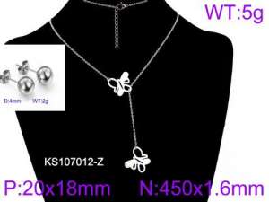 SS Jewelry Set(Most Women) - KS107012-Z