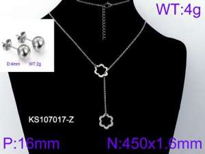 SS Jewelry Set(Most Women) - KS107017-Z