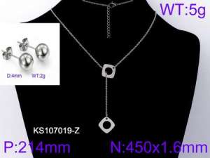 SS Jewelry Set(Most Women) - KS107019-Z