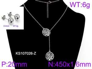 SS Jewelry Set(Most Women) - KS107026-Z