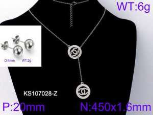 SS Jewelry Set(Most Women) - KS107028-Z