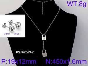 SS Jewelry Set(Most Women) - KS107043-Z