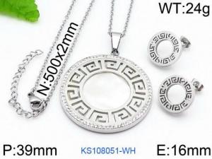 SS Jewelry Set(Most Women) - KS108051-WH