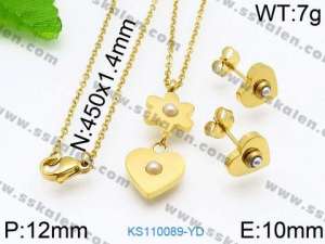 SS Jewelry Set(Most Women) - KS110089-YD