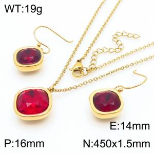 SS Jewelry Set(Most Women) - KS110290-GC