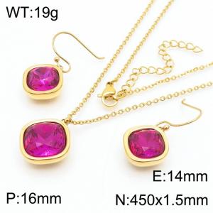 SS Jewelry Set(Most Women) - KS110291-GC