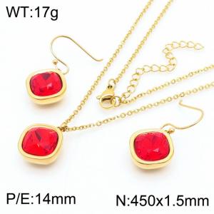 SS Jewelry Set(Most Women) - KS110350-GC