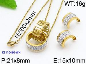 SS Jewelry Set(Most Women) - KS110480-WH