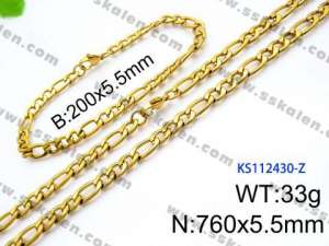 SS Jewelry Set(Most Men) - KS112430-Z