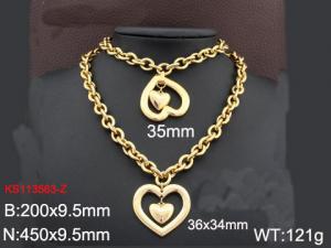 SS Jewelry Set(Most Women) - KS113563-Z