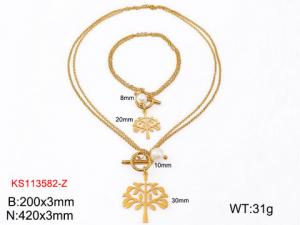 SS Jewelry Set(Most Women) - KS113582-Z