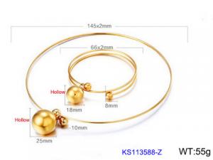 SS Jewelry Set(Most Women) - KS113588-Z