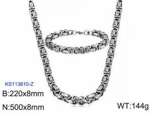 SS Jewelry Set(Most Men) - KS113610-Z