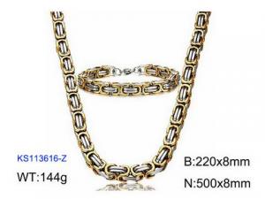 SS Jewelry Set(Most Men) - KS113616-Z