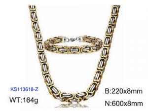 SS Jewelry Set(Most Men) - KS113618-Z