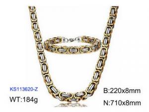 SS Jewelry Set(Most Men) - KS113620-Z