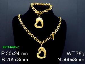 SS Jewelry Set(Most Women) - KS114490-Z