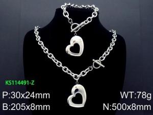 SS Jewelry Set(Most Women) - KS114491-Z