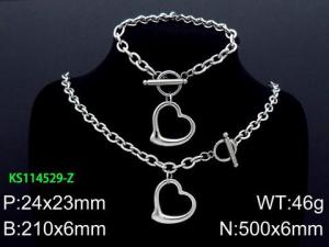 SS Jewelry Set(Most Women) - KS114529-Z