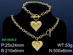 SS Jewelry Set(Most Women) - KS114535-Z