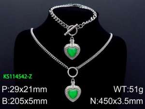 SS Jewelry Set(Most Women) - KS114542-Z