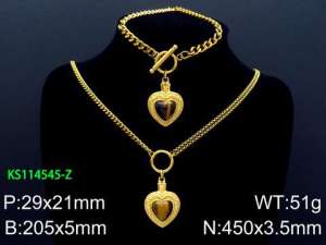 SS Jewelry Set(Most Women) - KS114545-Z