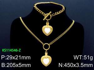 SS Jewelry Set(Most Women) - KS114546-Z