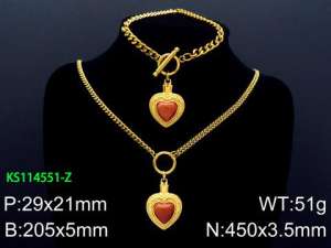 SS Jewelry Set(Most Women) - KS114551-Z