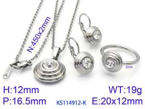 SS Jewelry Set(Most Women) - KS114912-K