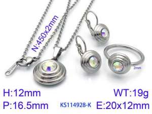 SS Jewelry Set(Most Women) - KS114928-K