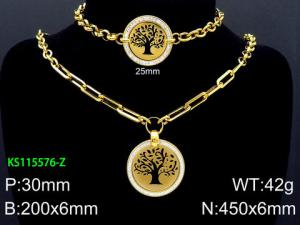 SS Jewelry Set(Most Women) - KS115576-Z