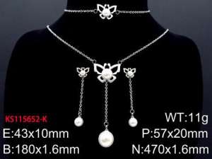 SS Jewelry Set(Most Women) - KS115652-K