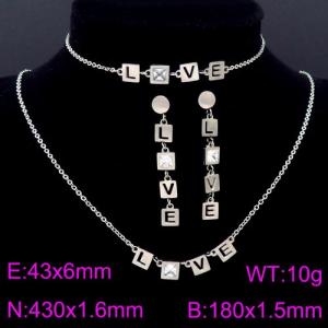 SS Jewelry Set(Most Women) - KS116115-KSP