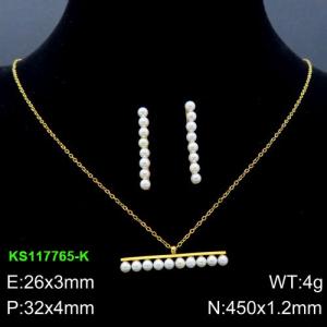 SS Jewelry Set(Most Women) - KS117765-K